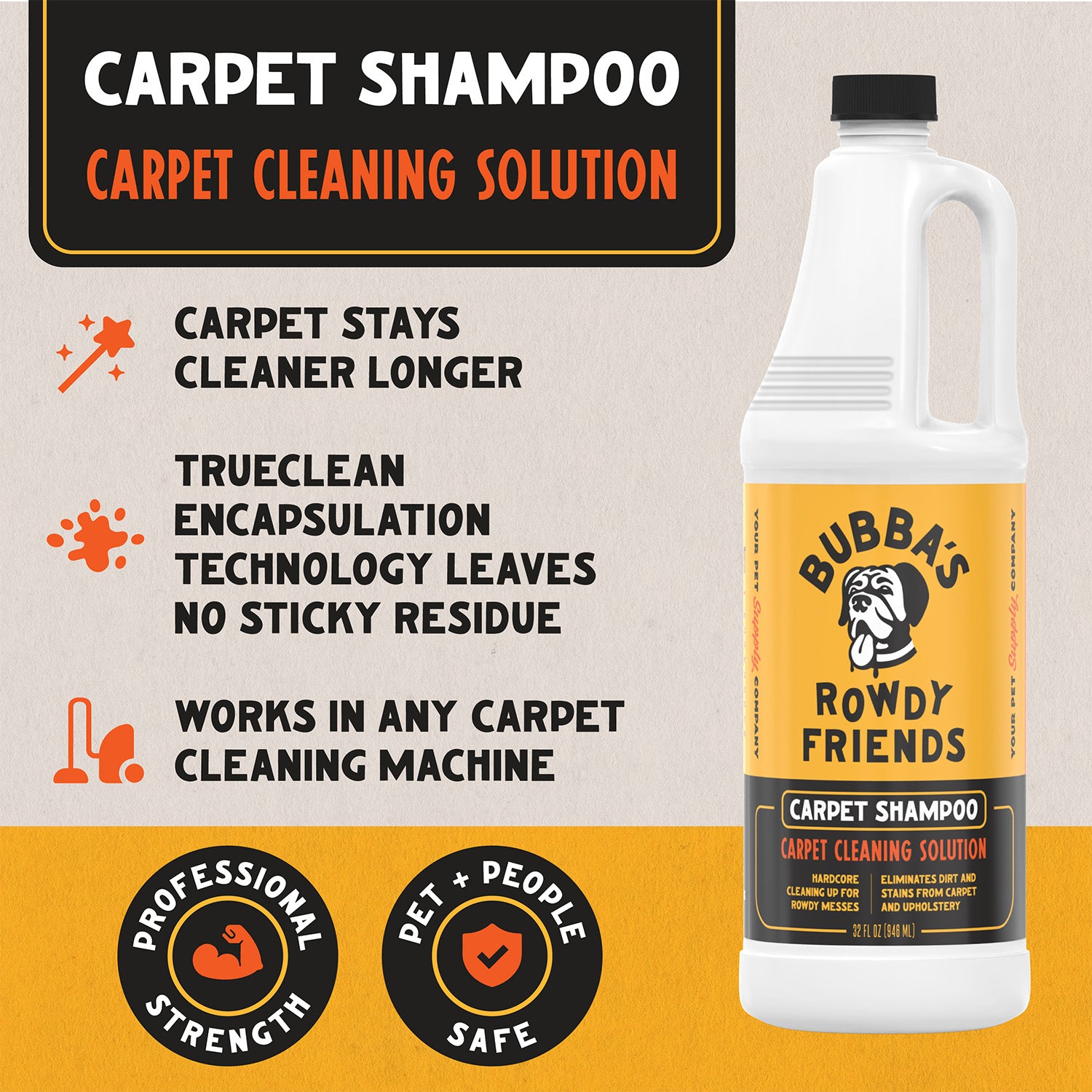 Carpet Shampoo – Bubba's Rowdy Friends Pet Supply Company